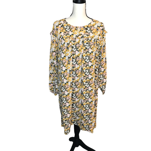 BCBGeneration Bright Floral Boho Swing Dress, NWT, Size 12 - Picture 1 of 6